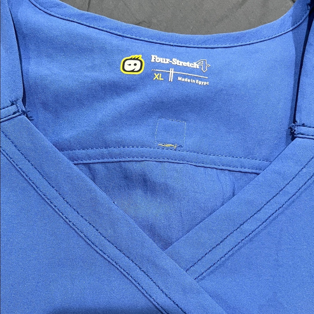 WonderWink Blue and Black Scrub Top